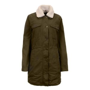 Steve Madden Canvas Parka With Faux Sherpa Lining